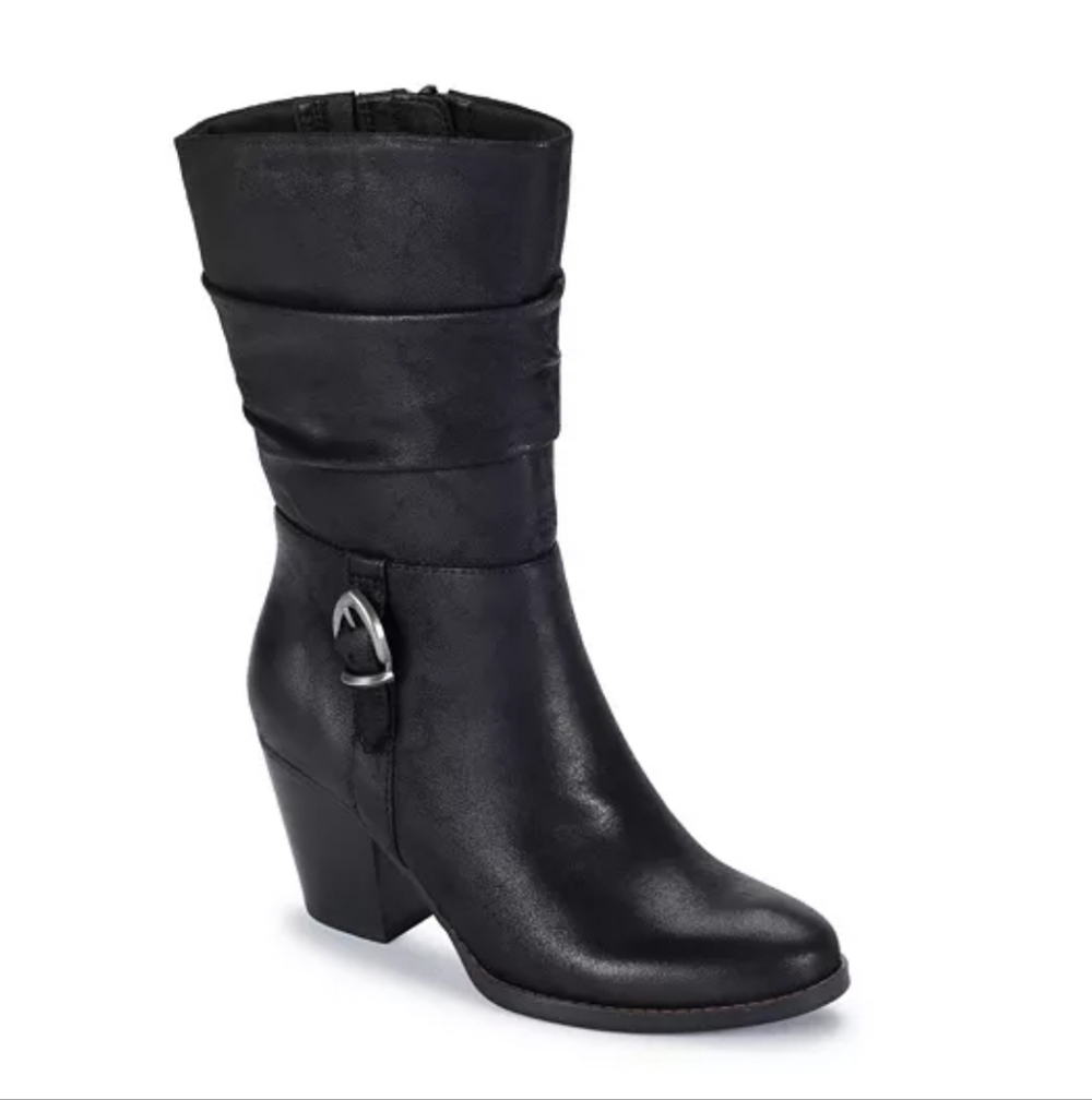 Baretraps Cheyenne Mid Calf Black Women's Ankle Boots New Size 11